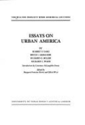 Essays On Urban America