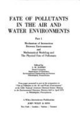 Fate Of Pollutants In The Air And Water Environments