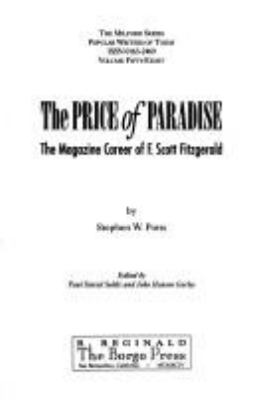 The Price Of Paradise : the magazine career of F. Scott Fitzgerald