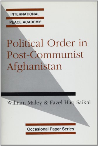 Political Order In Post-communist Afghanistan