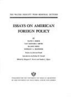 Essays On American Foreign Policy